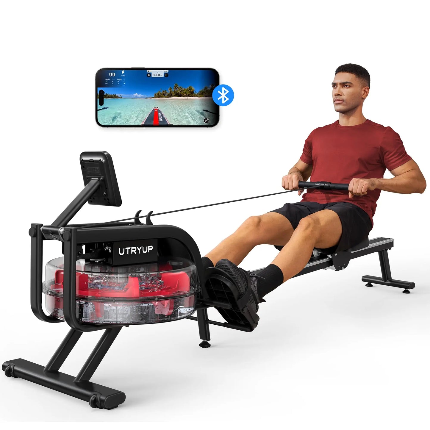 UTRYUP Magnetic Rowing Machine R05 Water Rower 16 Levels