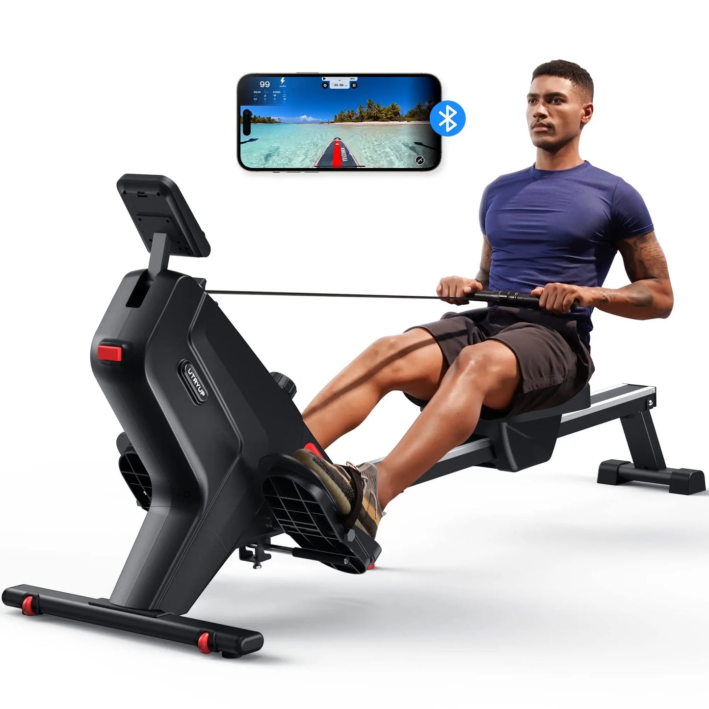 UTRYUP Magnetic Rowing Machine R05 Water Rower 16 Levels