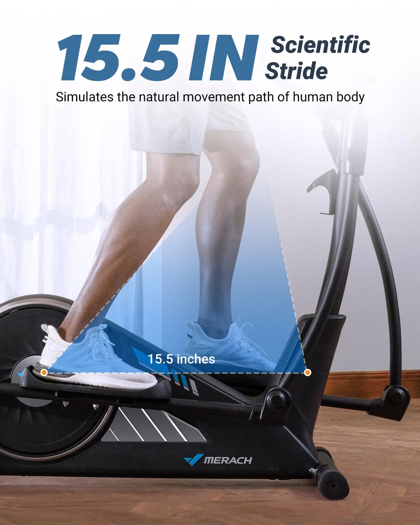 MERACH Elliptical Machine With Magnetic Drive And App