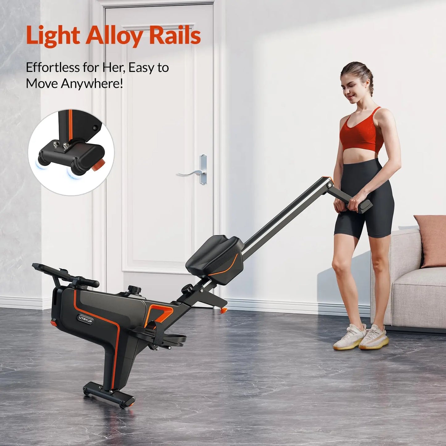 UTRYUP Magnetic Rowing Machine R05 Water Rower 16 Levels