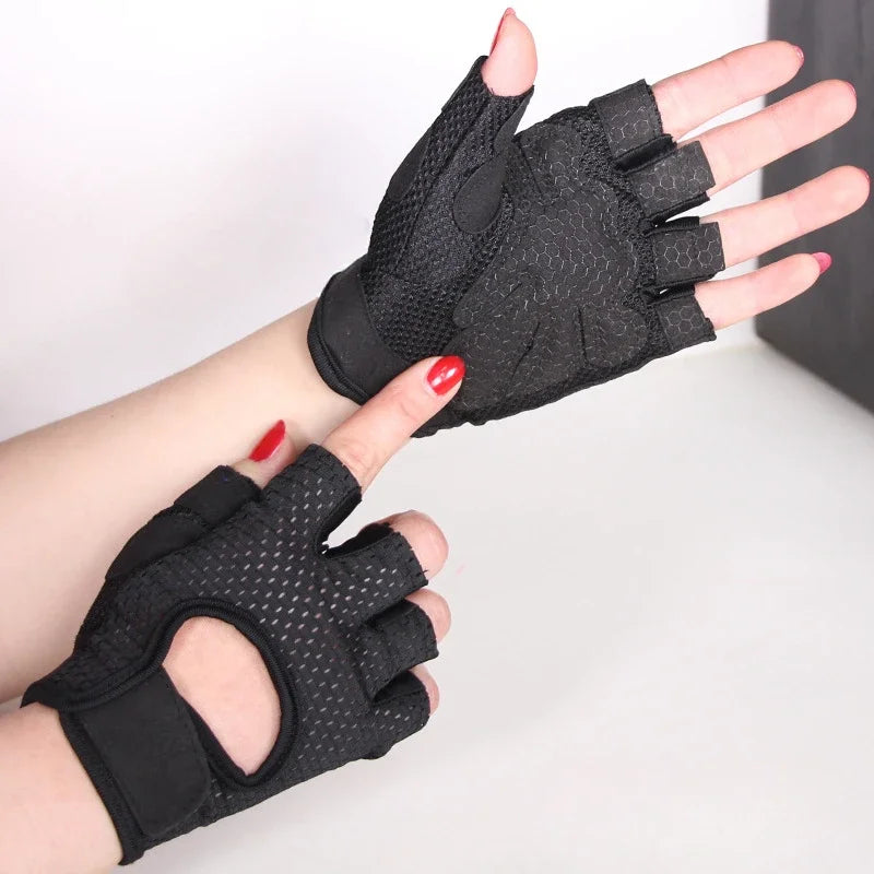 Summer Half Fingerless Breathable Gym Gloves Cycling