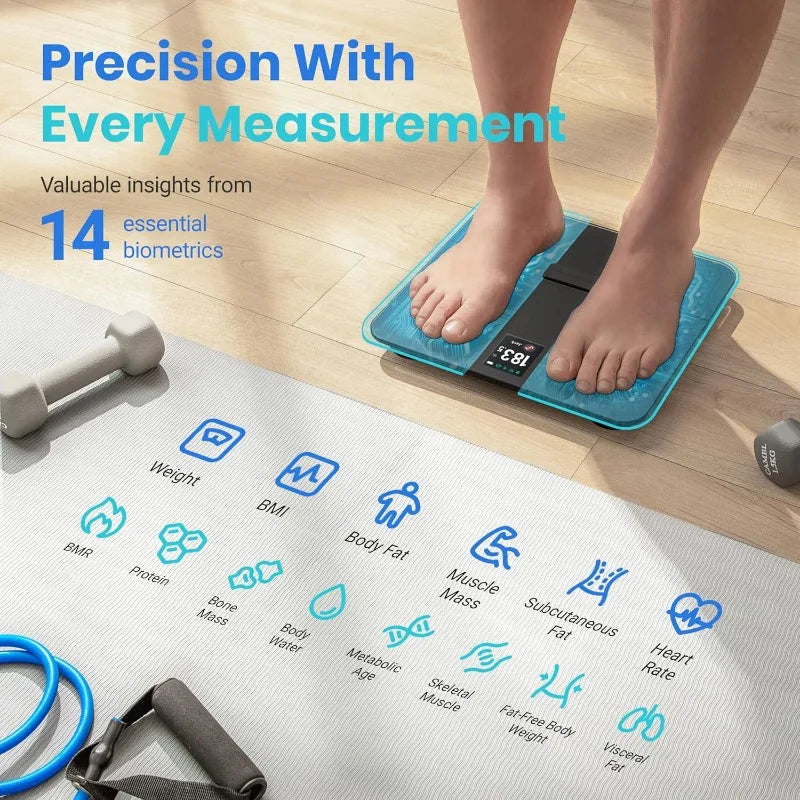 Smart Scale Body Weight Fat BMI Muscle Mass Home Use