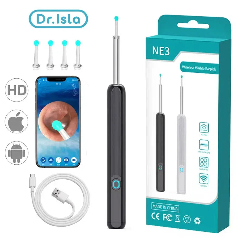 Hign-concerned Visual Ear Wax Cleaner With Camera Endoscope