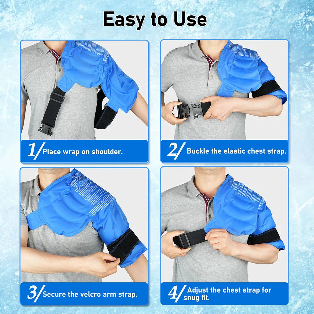 Hign-concerned Shoulder Ice Pack Wrap for Cold Therapy
