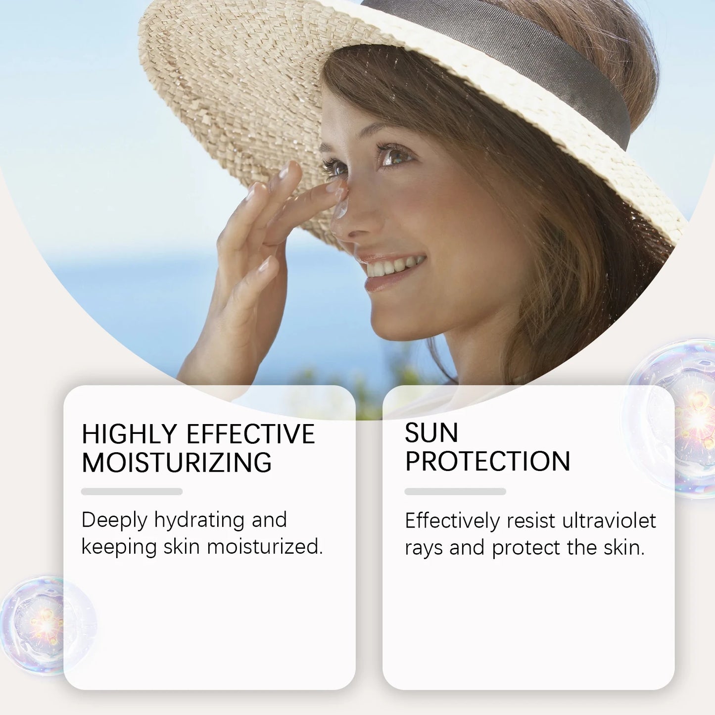Viareline Hydrating Sunscreen Lotion Non Sticky Protective
