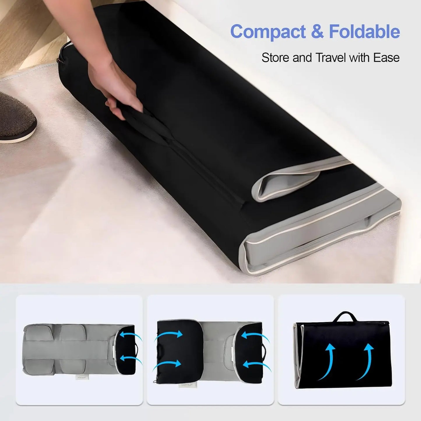 HOMEMASSA Full Body Massage Mat With Heat And Stretching