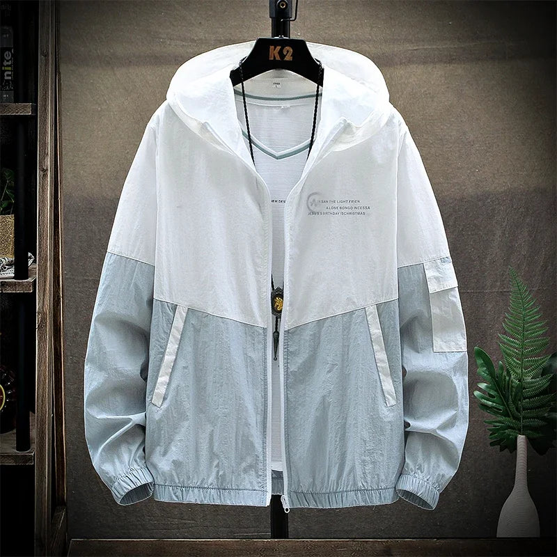 CN Hooded UV Sun Protection Windbreaker Jacket Men