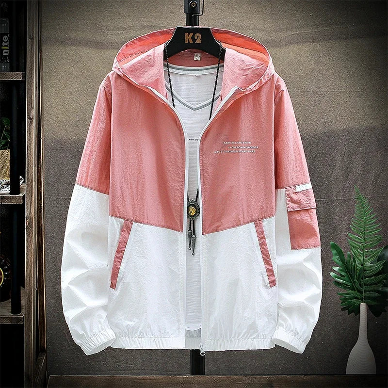CN Hooded UV Sun Protection Windbreaker Jacket Men