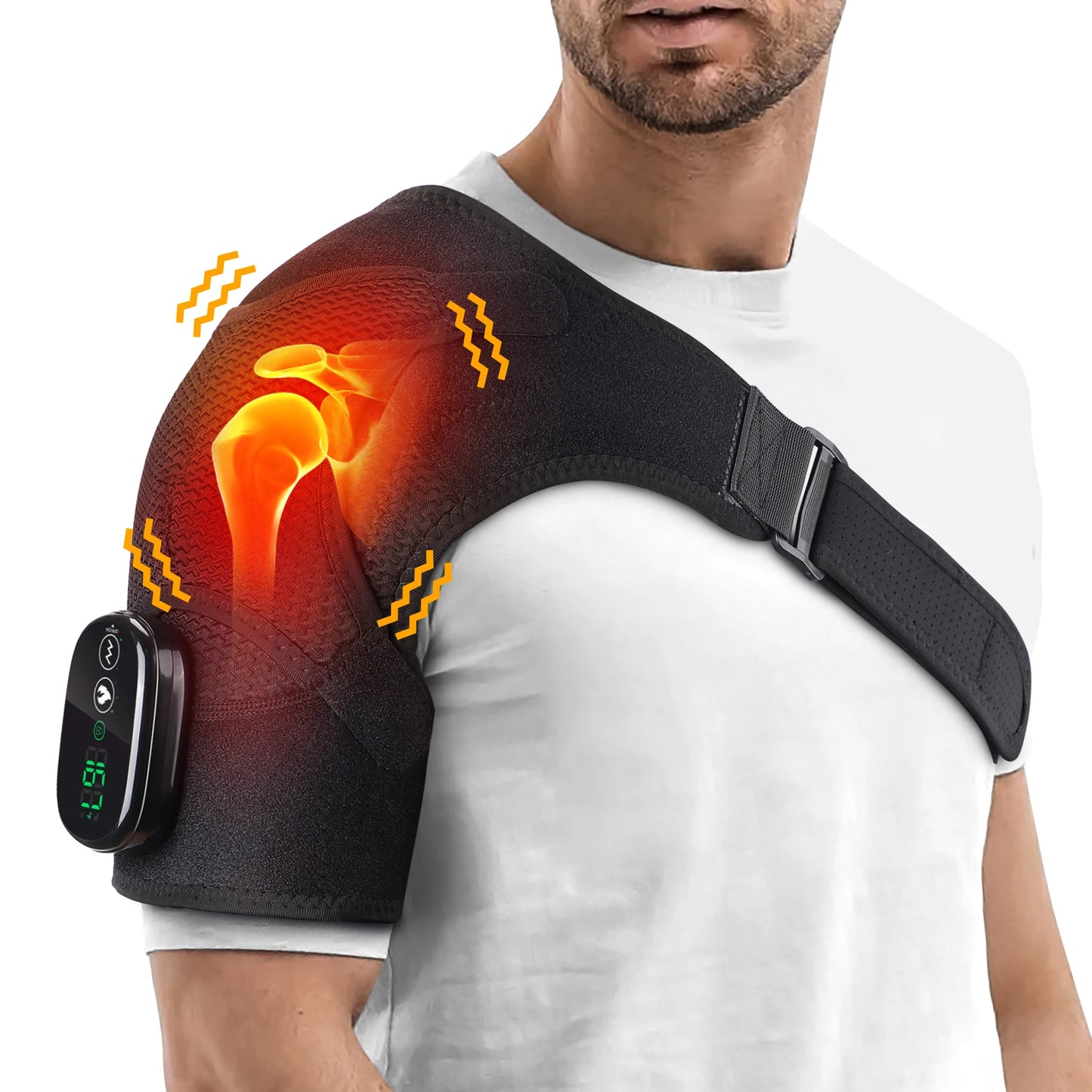 Hailicare Electric Heating Shoulder Massage Brace Belt