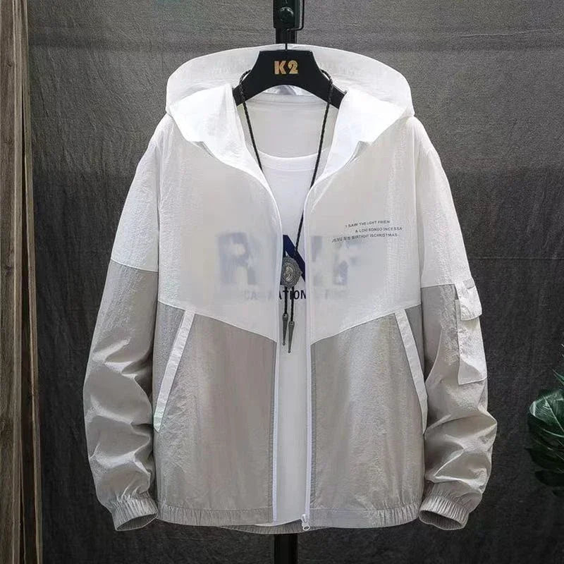 CN Hooded UV Sun Protection Windbreaker Jacket Men