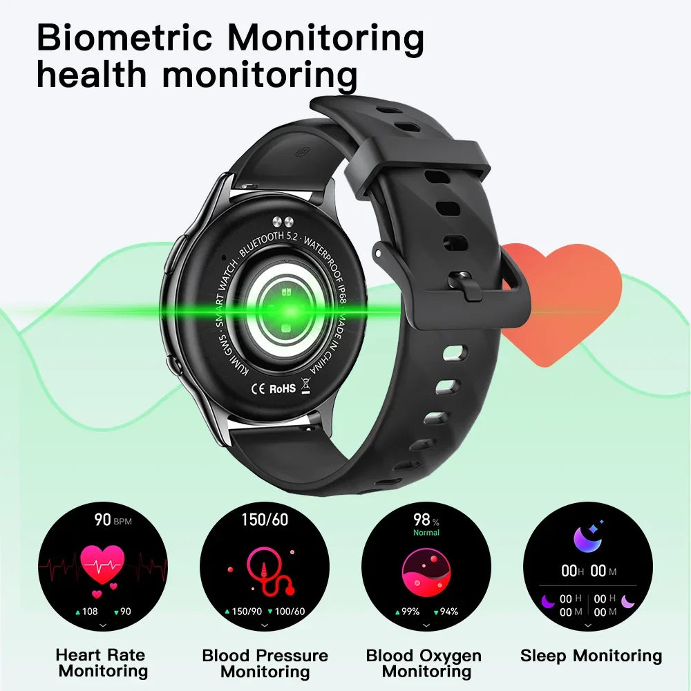 KUMI GW5 Smart Watch Fitness Tracker IP68 Waterproof