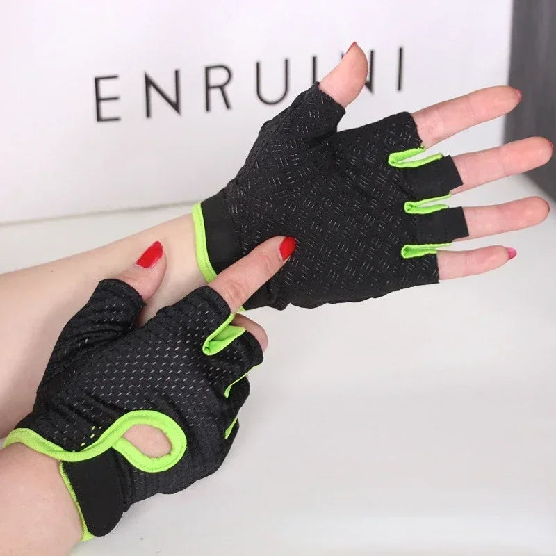 Summer Half Fingerless Breathable Gym Gloves Cycling