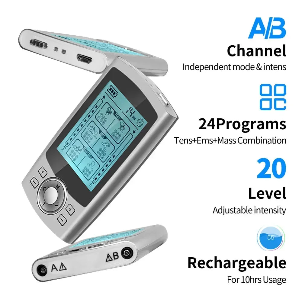 Electronic EMS Tens Unit Muscle Stimulator 36 Modes Massage