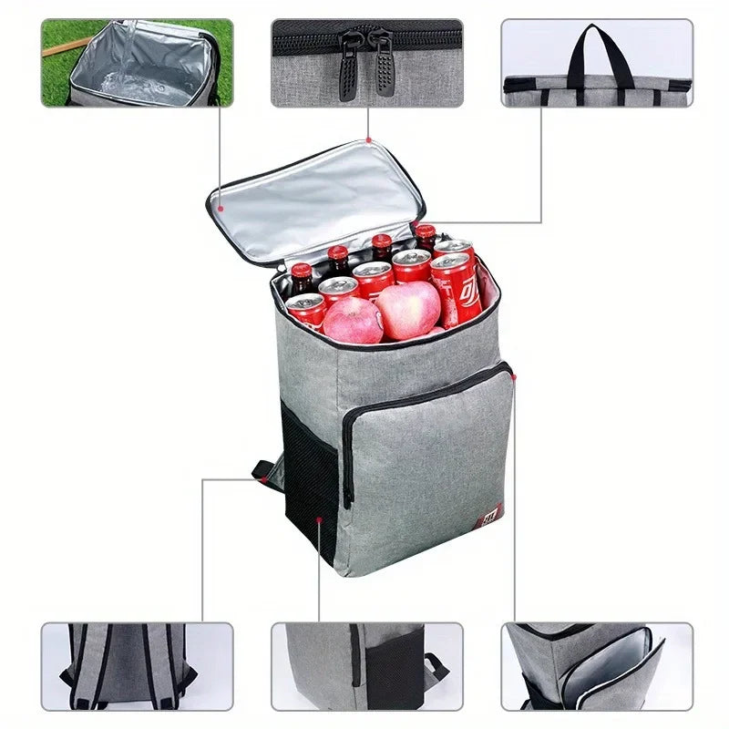 CN Insulated Lunch Backpack Cooler With PEVA Lining