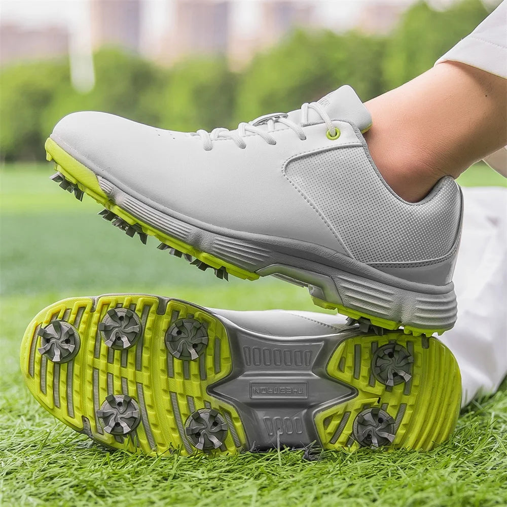 Zakey Mens Waterproof Golf Shoes Anti Slip Walking Sneakers