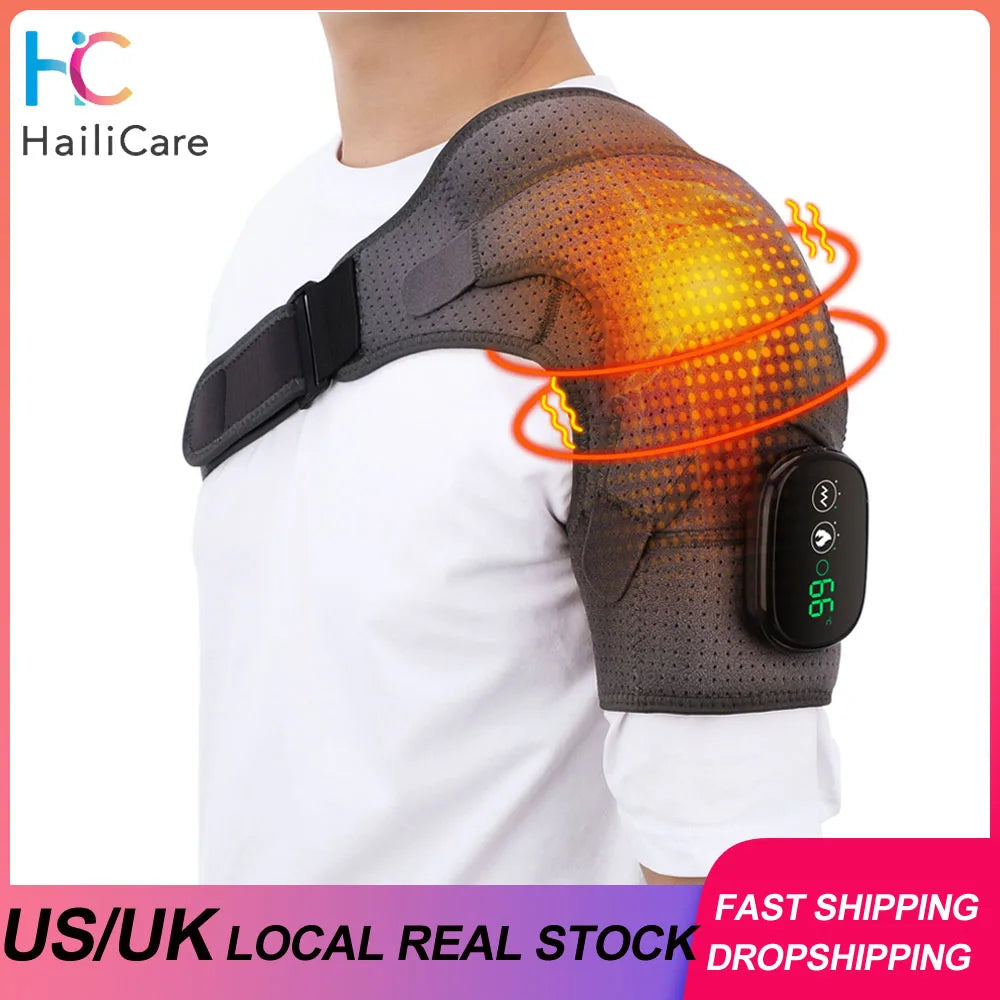 Hailicare Electric Heating Shoulder Massage Brace Belt