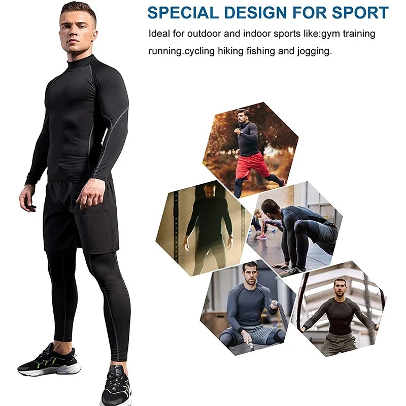 Men Quick Dry Compression Gym Rash Guard T Shirt Pro