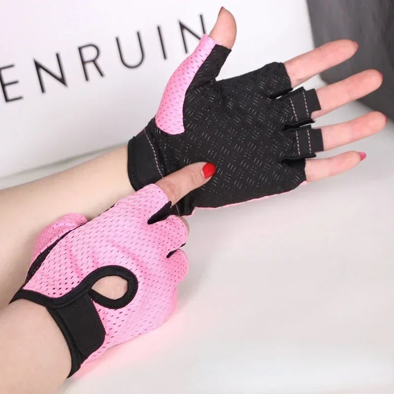 Summer Half Fingerless Breathable Gym Gloves Cycling