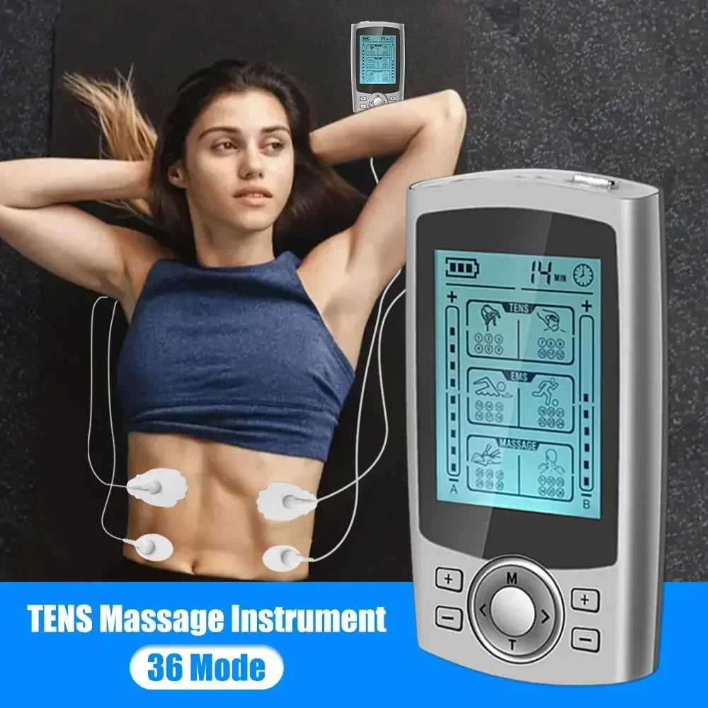 Electronic EMS Tens Unit Muscle Stimulator 36 Modes Massage
