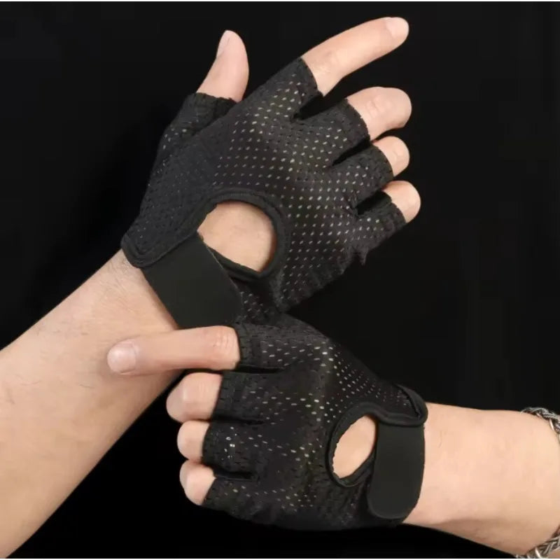 Summer Half Fingerless Breathable Gym Gloves Cycling