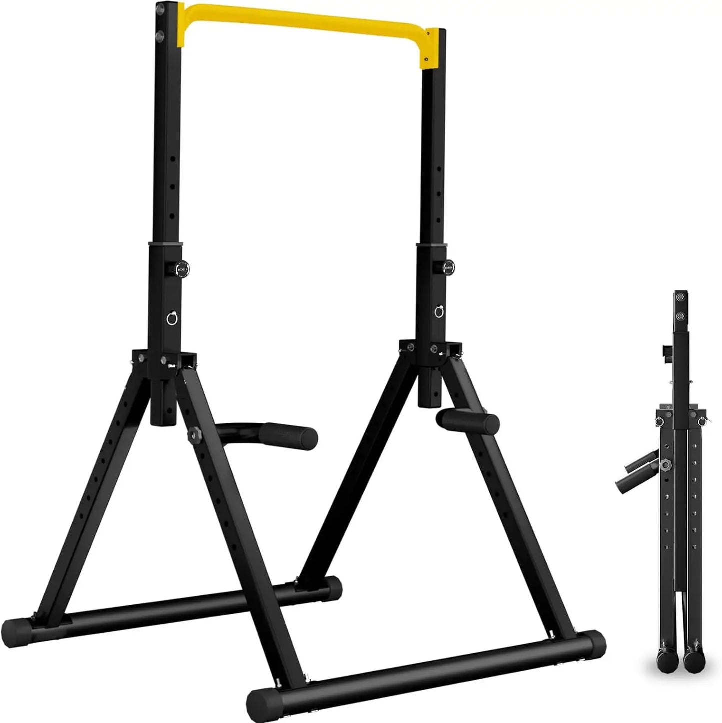Exerciser Foldable Power Tower Pull Up Bar Dip Station