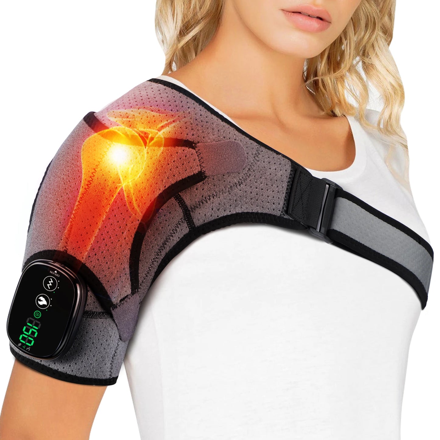 Hailicare Electric Heating Shoulder Massage Brace Belt
