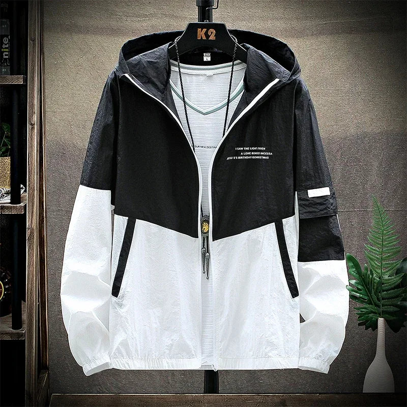 CN Hooded UV Sun Protection Windbreaker Jacket Men