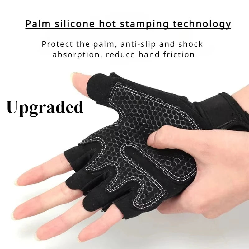Summer Half Fingerless Breathable Gym Gloves Cycling