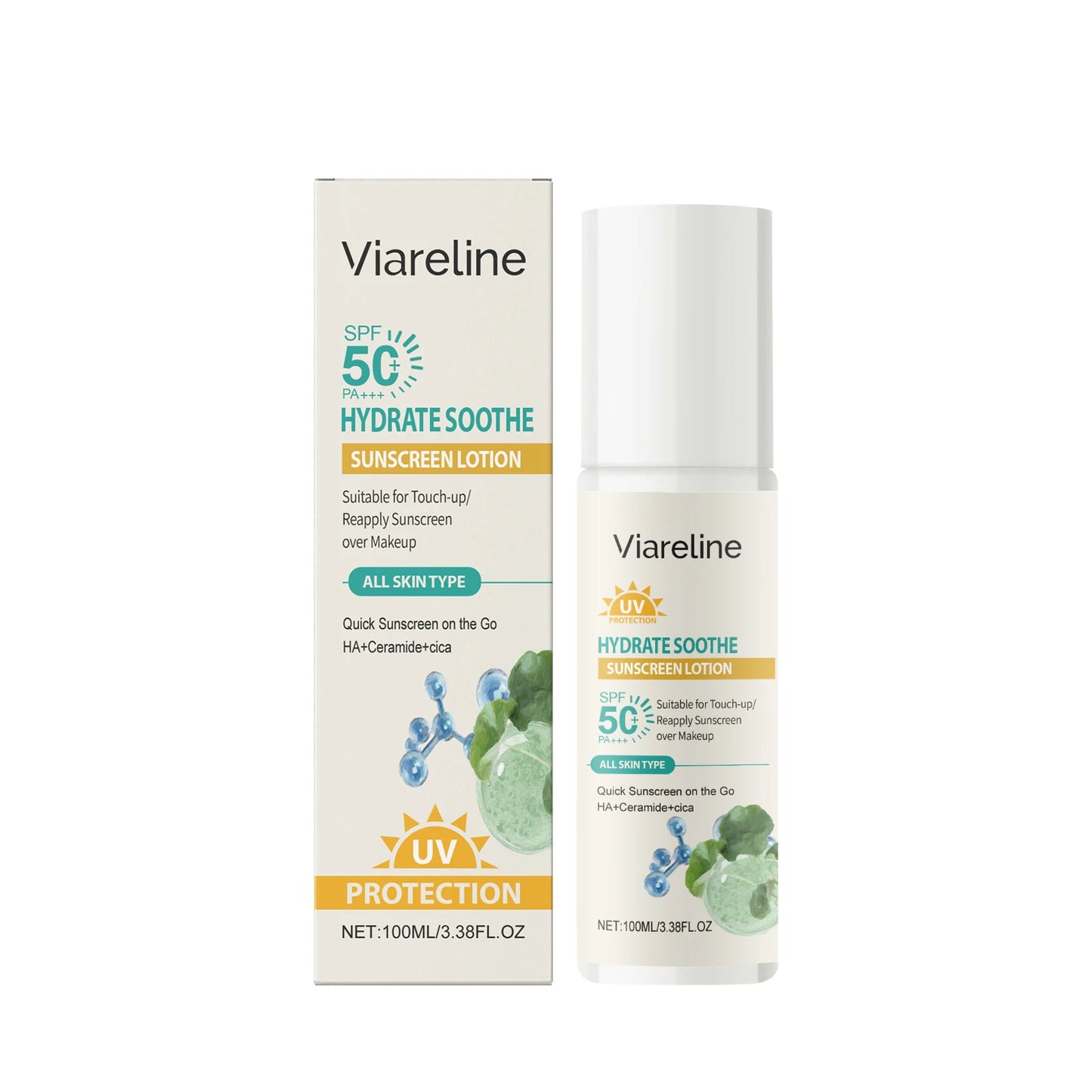 Viareline Hydrating Sunscreen Lotion Non Sticky Protective