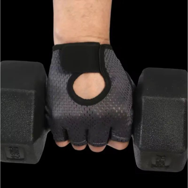 Summer Half Fingerless Breathable Gym Gloves Cycling