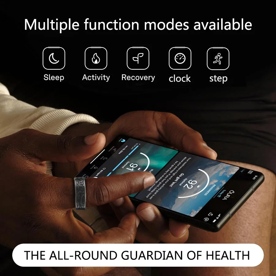 Smart Ring Fitness Tracker With Sleep Monitor And Pedometer