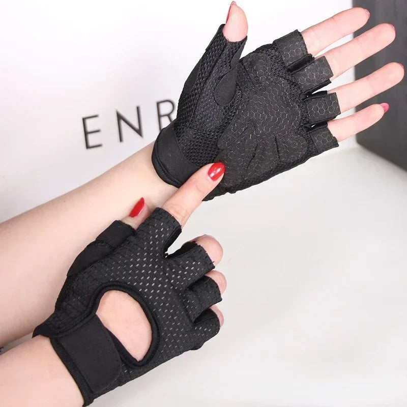 Summer Half Fingerless Breathable Gym Gloves Cycling