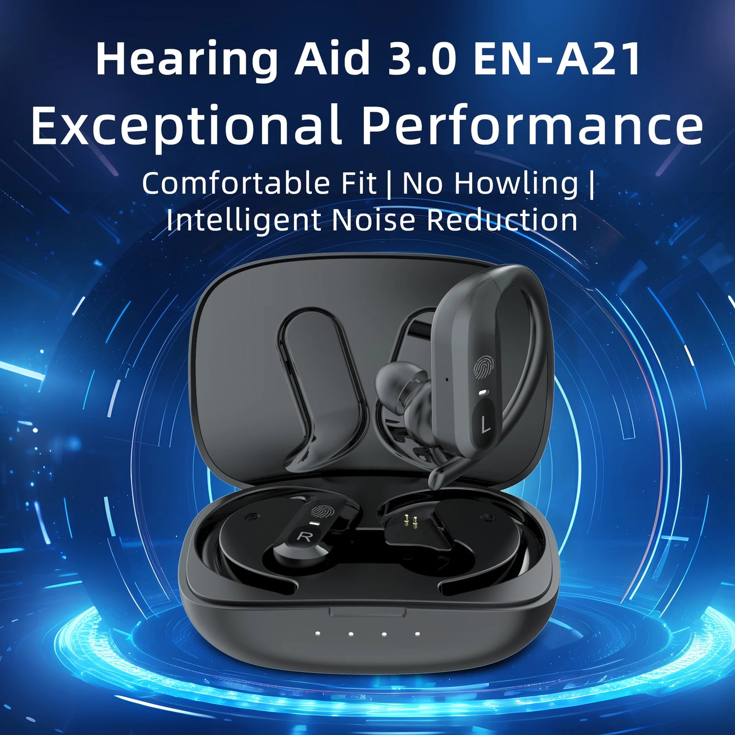 BTE Wireless Hearing Aids For Severe Hearing Loss Premium