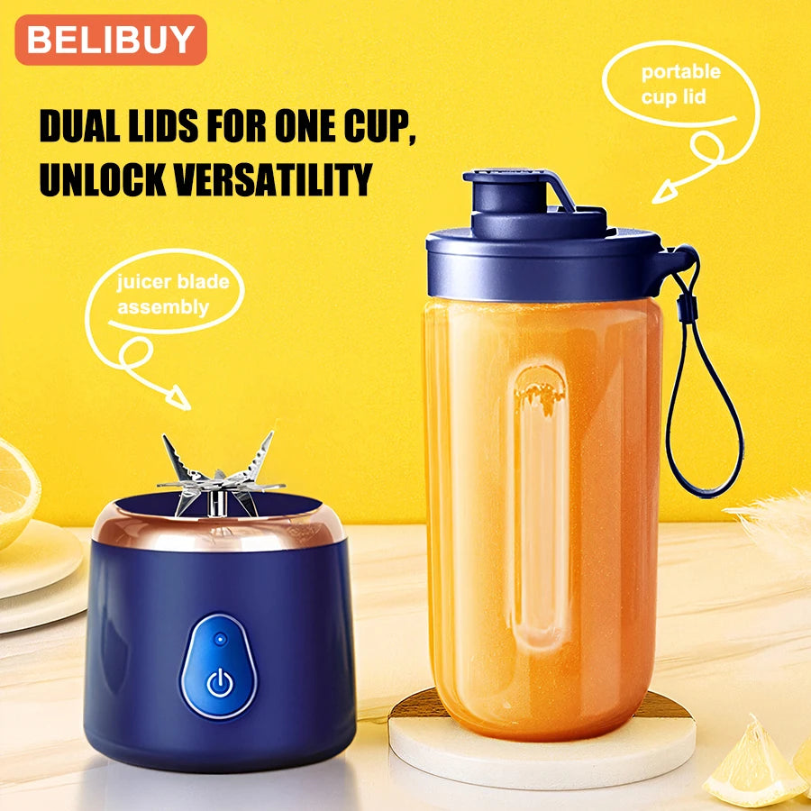 Portable USB Juicer Blender 6 Blade Mini Ice Mixer Pro