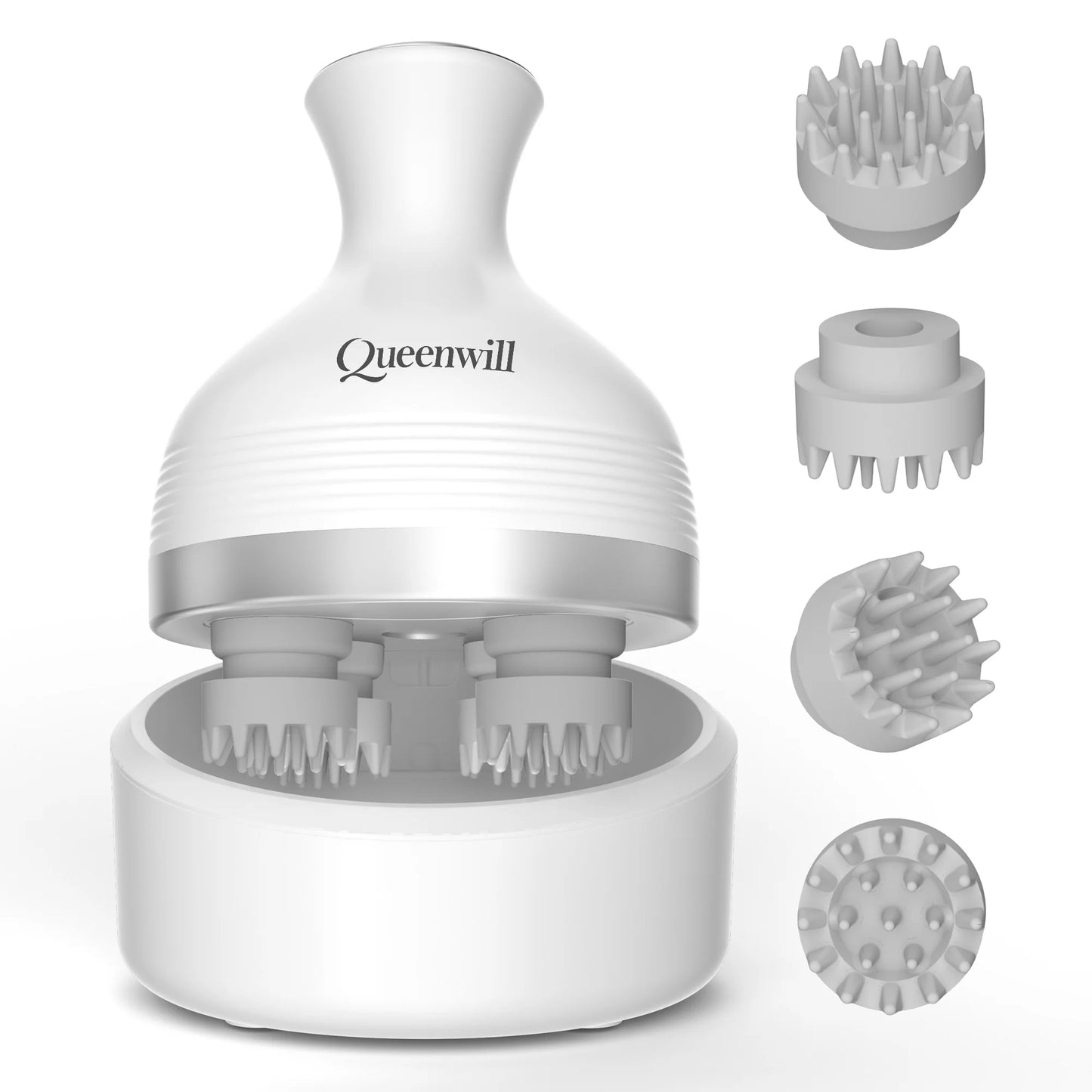 Electric Scalp Massager with Kneading Nodes for Hair Growth