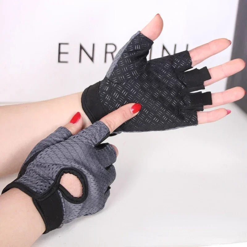 Summer Half Fingerless Breathable Gym Gloves Cycling