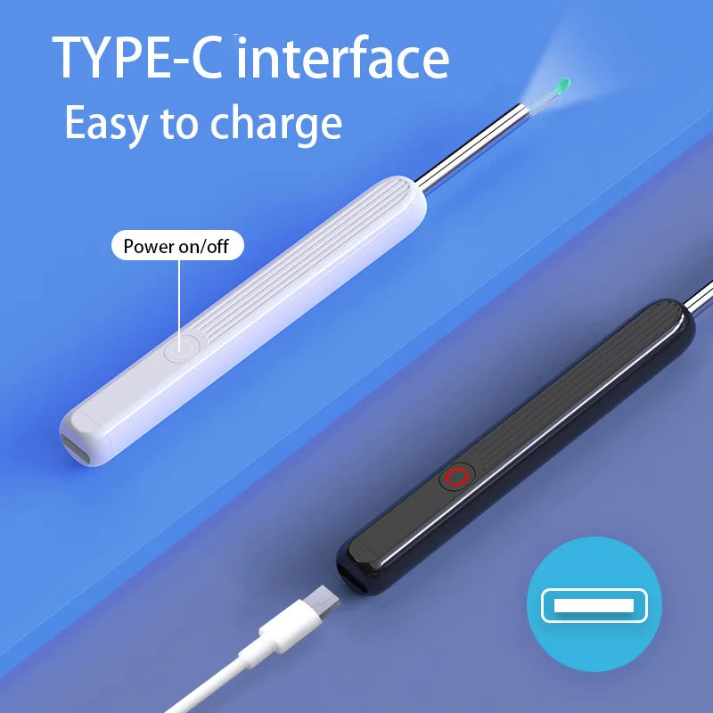 Hign-concerned Visual Ear Wax Cleaner With Camera Endoscope