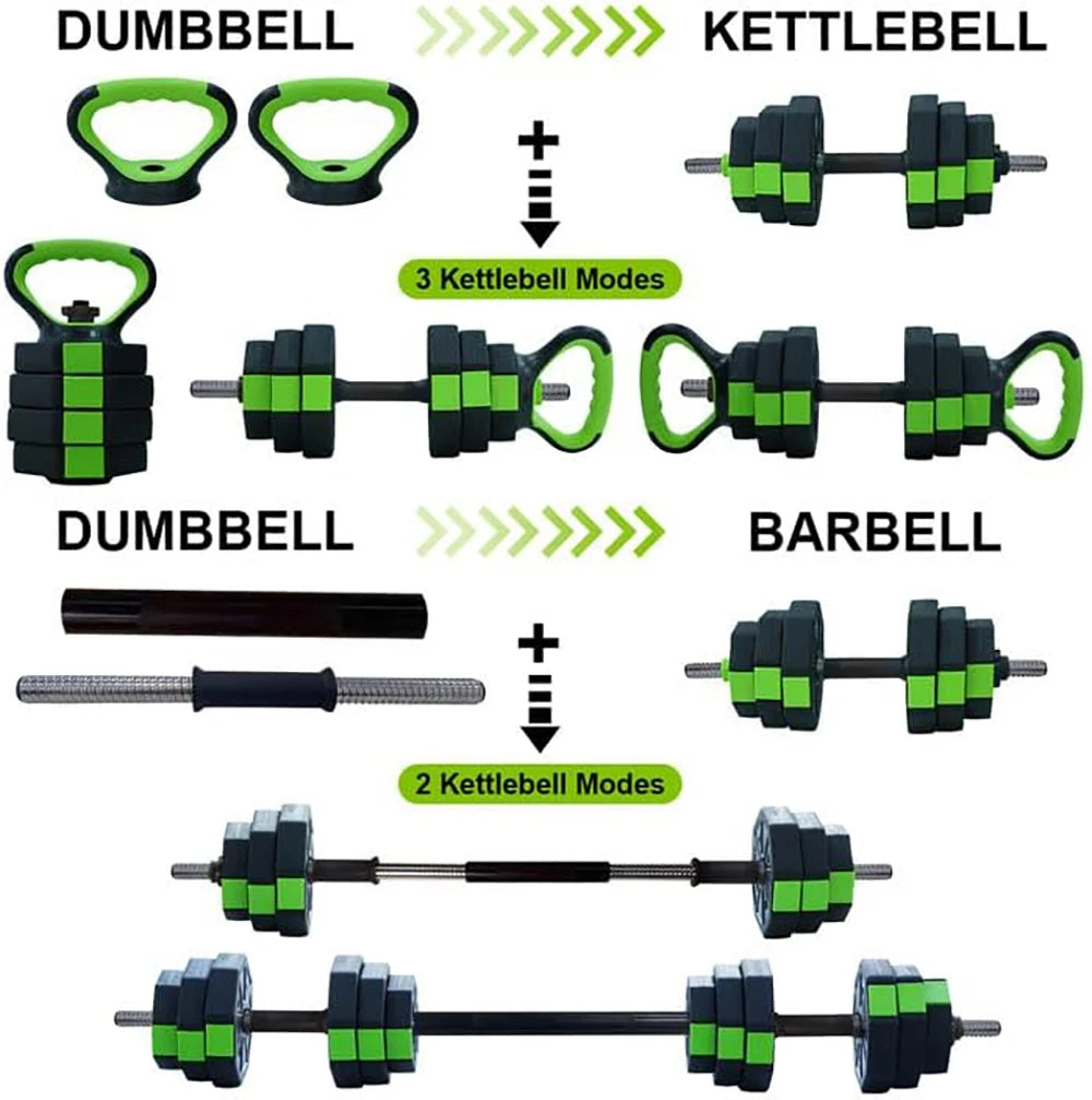 HiMISS 4 In 1 Adjustable Dumbbell Set For Home Gym