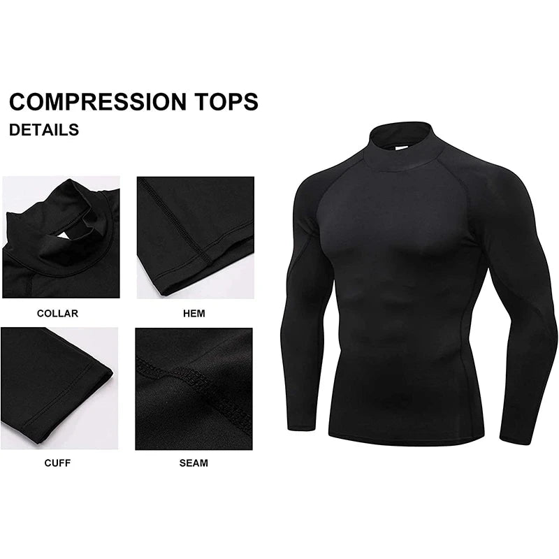 Men Quick Dry Compression Gym Rash Guard T Shirt Pro
