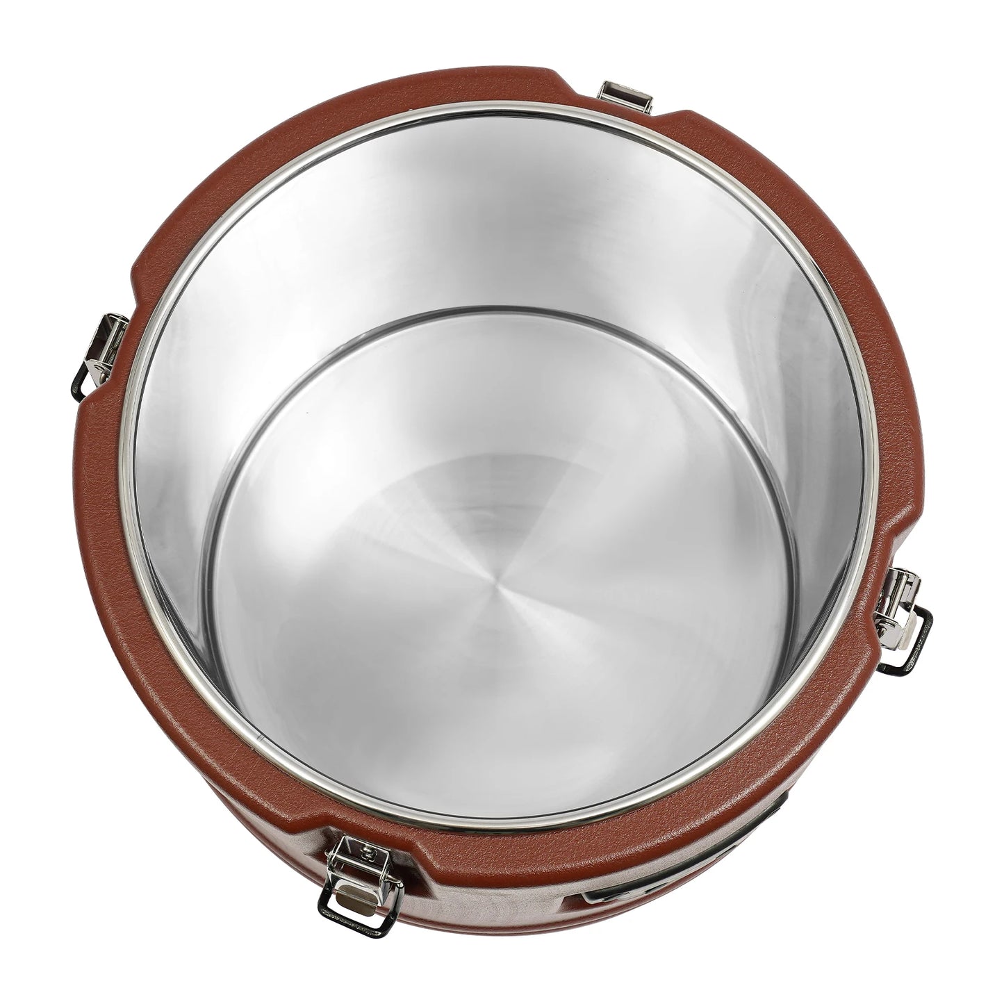 Brown Modern Stainless Steel Food Warmer Insulated Carrier
