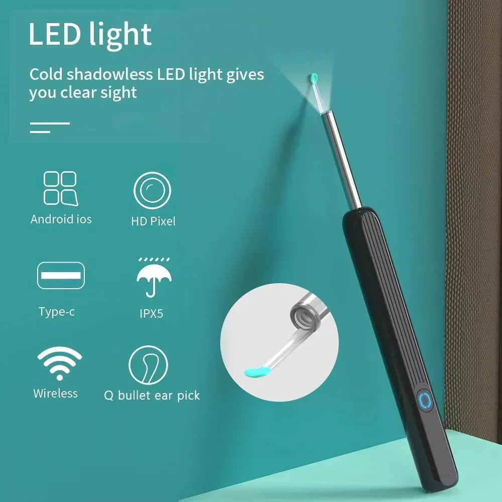 Hign-concerned Visual Ear Wax Cleaner With Camera Endoscope