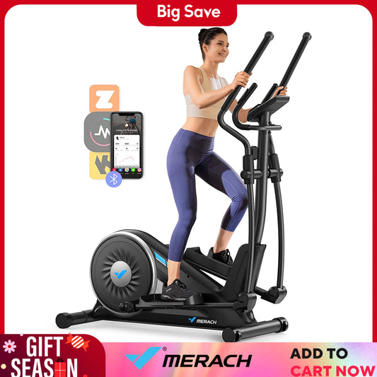 MERACH Elliptical Machine With Magnetic Drive And App
