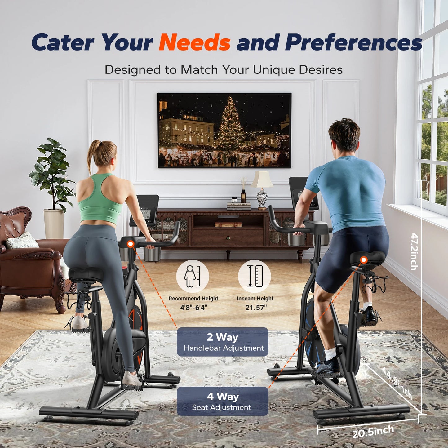 MERACH S36 Magnetic Indoor Cycling Bike With App Control