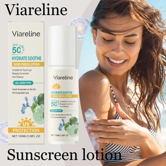 Viareline Hydrating Sunscreen Lotion Non Sticky Protective