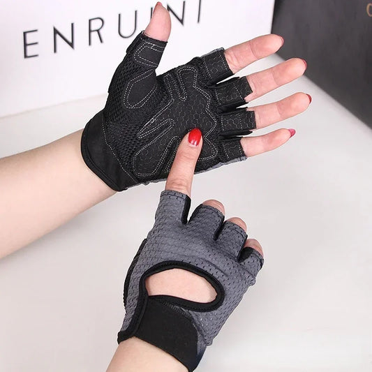Summer Half Fingerless Breathable Gym Gloves Cycling