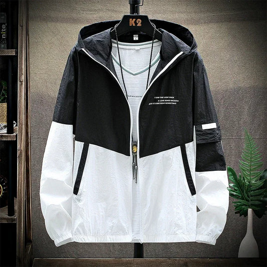 CN Hooded UV Sun Protection Windbreaker Jacket Men