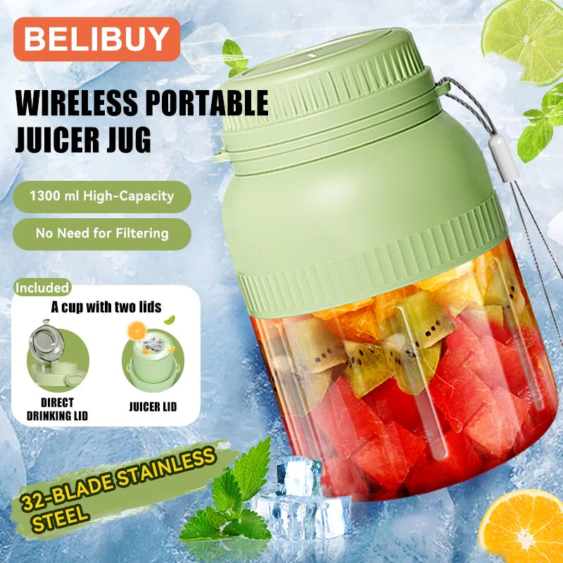 Mini Portable Blender USB Rechargeable Smoothie Maker