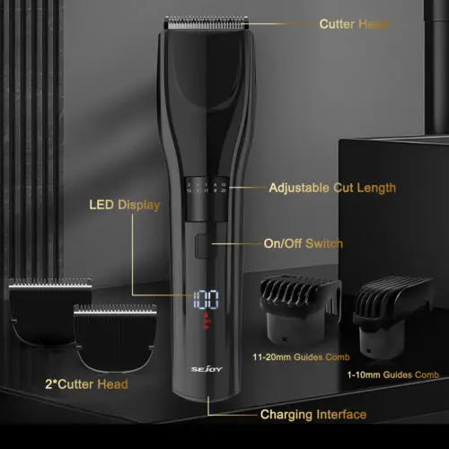 Sejoy Cordless Professional Hair Clippers Shaving Kit
