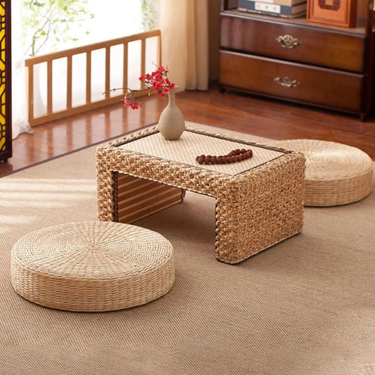 Guangdong Tatami Round Straw Cushion Handmade Floor Pillow