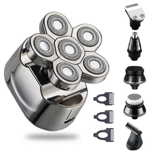 Solimpia 6 In 1 Electric Shaver For Men Waterproof